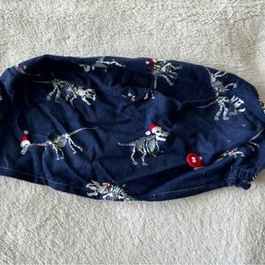 Christmas dinosaur scrub cap